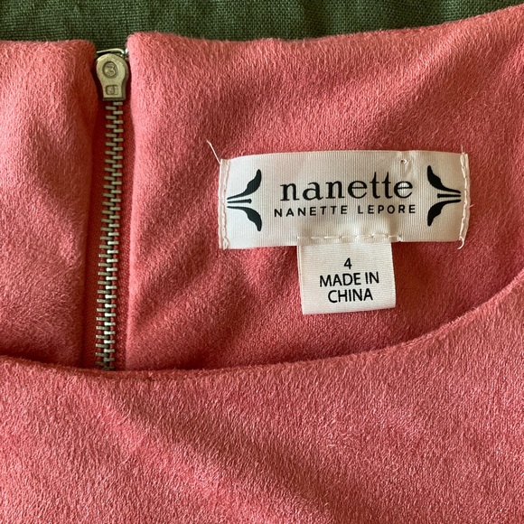 Nanette Lepore salmon suede dress 4 - Picture 3 of 6
